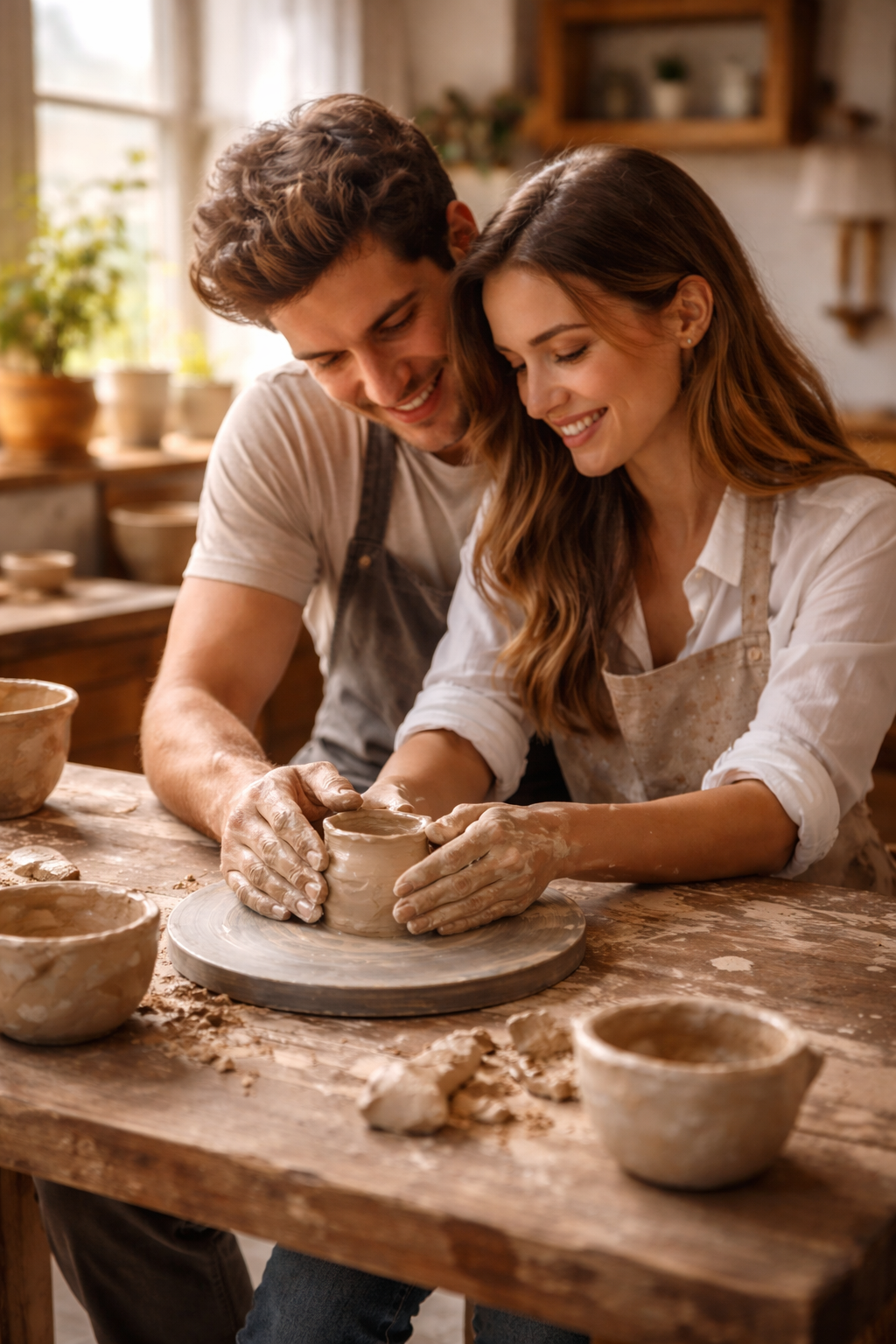 activité poterie en amoureux pour la saint valentin